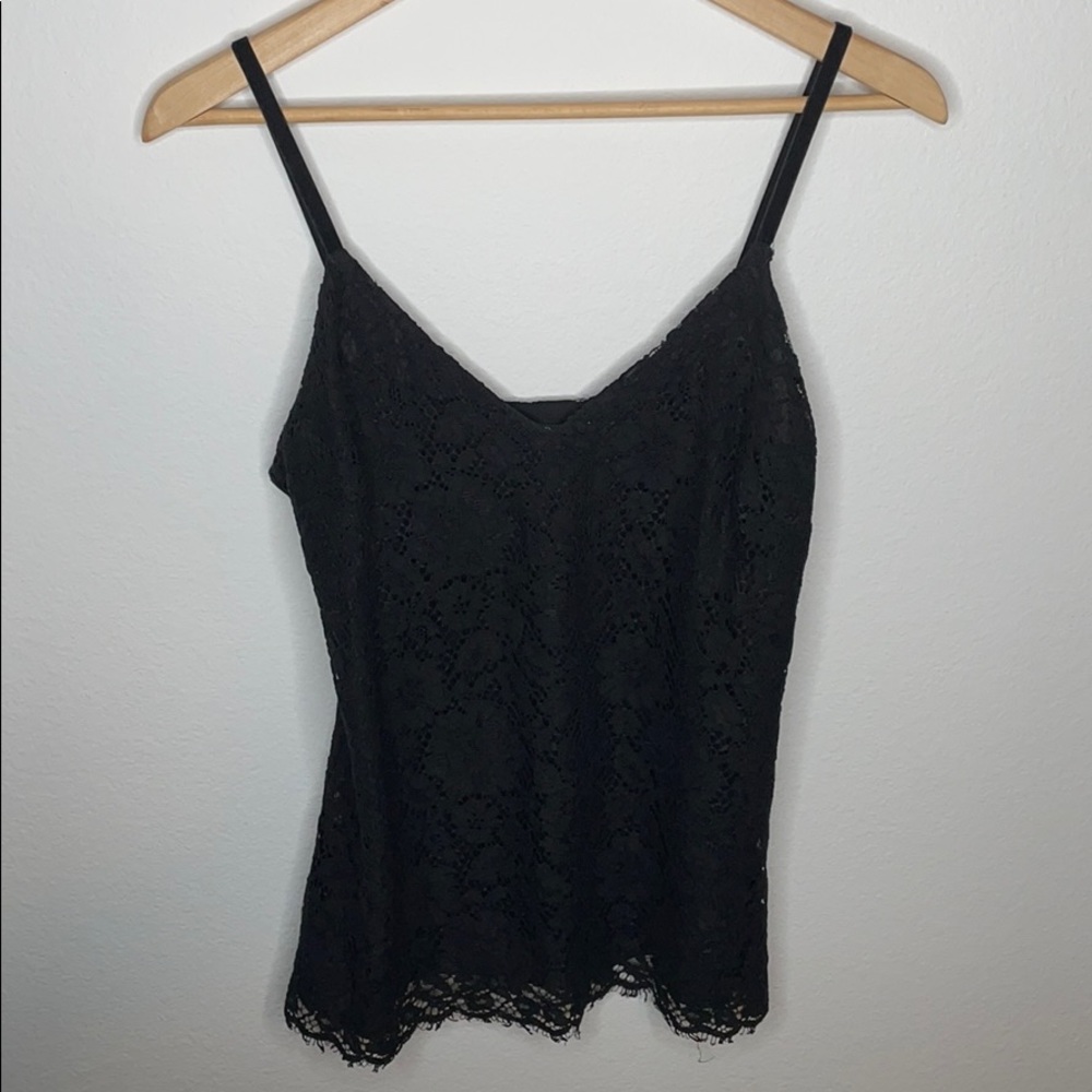 Lauren Ralph Lauren Black Lace Top